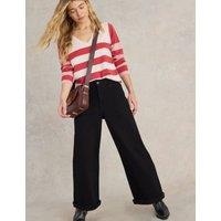 Mid Rise Wide Leg Jeans