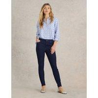 Skinny Mid Rise Ankle Grazer Jeans