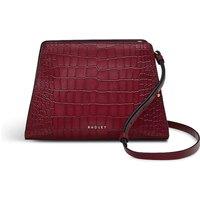 Glasshouse Leather Croc Effect Cross Body Bag