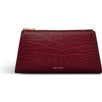 Glasshouse Leather Zip Detail Clutch Bag