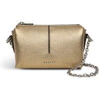 Hillgate Place Leather Metallic Chain Strap Cross Body Bag