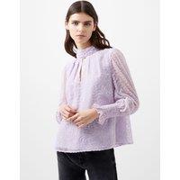 Geometric High Neck Blouse