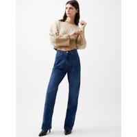 Geometric Crew Neck Cropped Jumper
