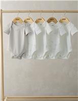 5 Pack Pure Cotton Printed Bodysuits (5lbs - 2 Yrs)