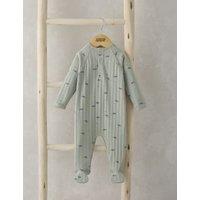 Pure Cotton Whale Sleepsuit (0-9 Mths)
