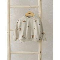 Pure Cotton Acorn Print Sweatshirt (0-3 Yrs)