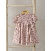 Pure Cotton Ditsy Floral Dress (0-3 Yrs)