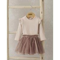 2pc Mesh Tutu & Cotton Rich Bodysuit Outfit (0-3 Yrs)