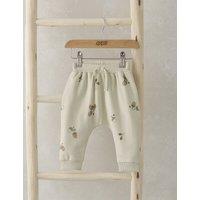 Pure Cotton Acorn Print Joggers (0-3 Yrs)