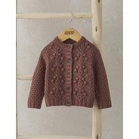 Cotton Rich Knitted Cardigan with Wool (0-3 Yrs)