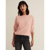 Slash Neck Batwing Sleeve Jumper