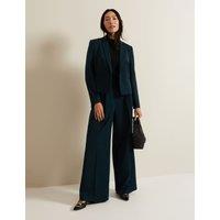 Pleated Wide Leg Trouser