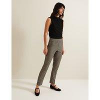 Dogtooth Cigarette Slim Trousers