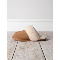Suede Sheepskin Dome Mule Slippers