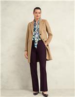 Pure Wool Longline Trench Style Coat