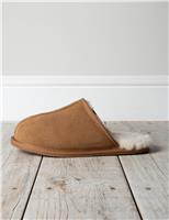 Sheepskin Lined Mule Slippers