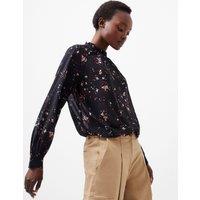 Floral High Neck Blouse