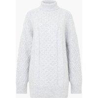 Textured Roll Neck Jumper with Wool