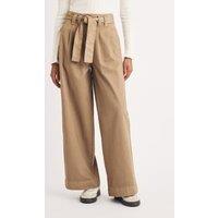 Pure Cotton Wide Leg Trousers