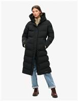Hooded Longline Puffer Coat