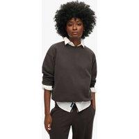 Cotton Rich Embroidered Crew Neck Relaxed Sweatshirt