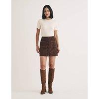 Cord Mini A-Line Skirt