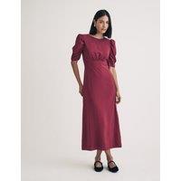 Puff Sleeve Midi Tea Dress