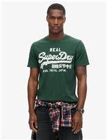 Superdry & Co Pure Cotton Logo T-Shirt Green
