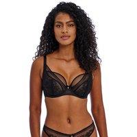 Sydnie Lace & Mesh Wired Plunge Bra (D-H)