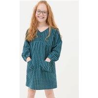 Pure Cotton Gingham Dress (3-13 Yrs)