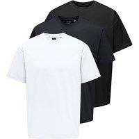 3pk Pure Cotton Crew Neck T-Shirts