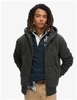 Cotton Rich Zip Up Hoodie