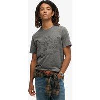 Cotton Rich Embossed Graphic Crew Neck T-Shirt