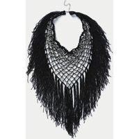 Black Fringe Scarf