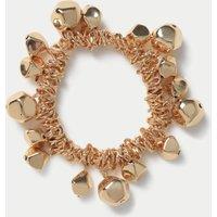 Gold Tone Nugget Stretch Bracelet