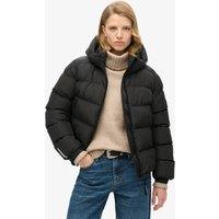 Padded Hooded High Neck Puffer Jacket