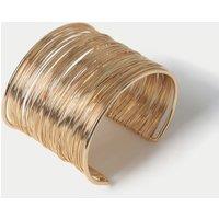 Gold Tone Wire Cuff