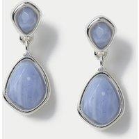 Gifting Blue Lace Agate Detail Earrings