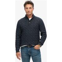 Cable Button Neck Jumper