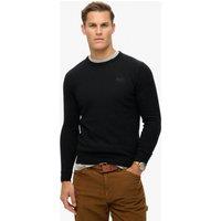 Wool Blend Ribbed Crew Neck Jumper