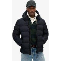 Superdry & Co Hooded Puffer Jacket Navy
