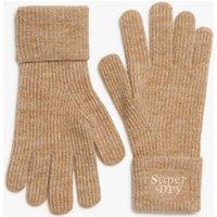 Knitted Ribbed Gloves with Wool