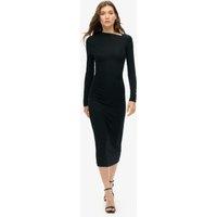Ruched Midi Bodycon Dress