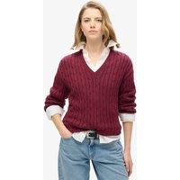 Pure Cotton Cable Knit V-Neck Jumper