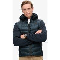 Hooded Knitted Hybrid Jacket