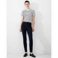 French Connection High Waisted Skinny Jeans Dark Blue