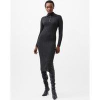 Knitted Collared Midaxi Dress