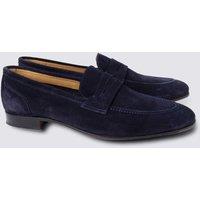 Hawes & Curtis Suede Formal Loafer Navy