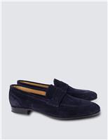 Hawes & Curtis Suede Formal Loafer Navy