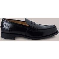 Black Formal Leather Slip-On Shoes